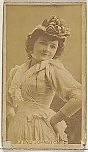 Sibyl Johnstone, from the Actors and Actresses series (N45, Type 8) for Virginia Brights Cigarettes by Allen & Ginter