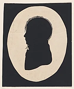 Silhouette of an unknown man