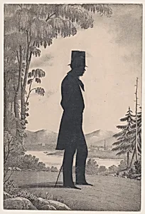 Silhouette of Edward Worth of Saco, Maine