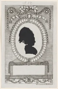 Silhouette of Gräfin Enzenberg, Stiftsfräulein