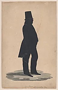 Silhouette of Mr. Pierce of Springwater, New York