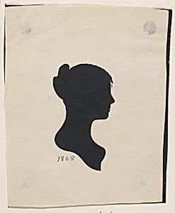 Silhouette of Mrs. Anna Little Peabody