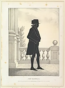 Silhouette Portrait of John Marshall