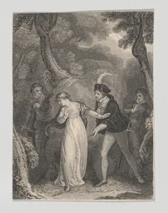 Silvia, Proteus, Valentine and Julia (Shakespeare, Two Gentlemen of Verona, Act 5, Scene 4)
