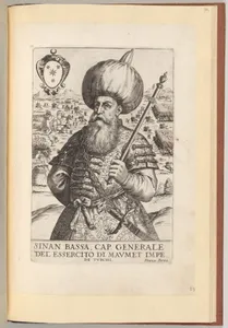 Sinan Bassa, from Effigie naturali dei maggior prencipi et piu valorosi capitani di questa eta con l'arme loro