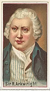 Sir R. Arkwright, printer's sample for the World's Inventors souvenir album (A25) for Allen & Ginter Cigarettes by Allen & Ginter