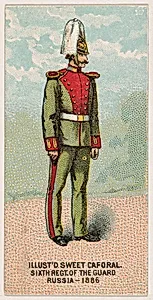 Sixth Regiment of the Guard, Russia, 1886, from the Military Series (N224) issued by Kinney Tobacco Company to promote Sweet Caporal Cigarettes by Kinney Brothers Tobacco Company