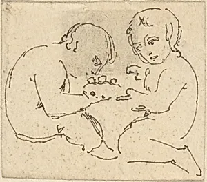 Sketch of Two Children