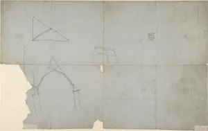 Sketches for an Ecclesiastical Stall (recto and verso)