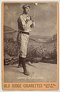 Slattery, Left Field, New York, from the series Old Judge Cigarettes by Goodwin & Company
