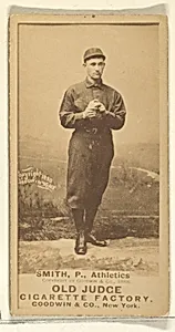 Smith, Pitcher, Philadelphia Athletics, from the Old Judge series (N172) for Old Judge Cigarettes by Goodwin & Company