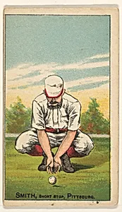 Smith, Shortstop, Pittsburgh, from the Gold Coin series (N284) for Gold Coin Chewing Tobacco by D. Buchner & Co., New York