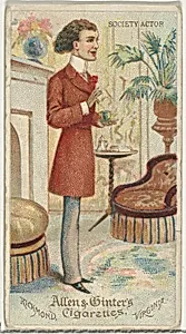 Society Actor, from World's Dudes series (N31) for Allen & Ginter Cigarettes by Allen & Ginter