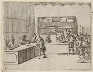 Soldiers Enlisting to Defend the Faith agains the Turks, from L'Idea di un Principe ed Eroe Cristiano in Francesco I d'Este, di Modena e Reggio Duca VIII [...]