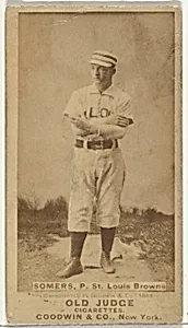 Somers, Pitcher, St. Louis Browns, from the Old Judge series (N172) for Old Judge Cigarettes by Goodwin & Company