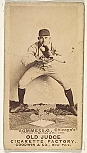 Sommers, Catcher, Chicago, from the Old Judge series (N172) for Old Judge Cigarettes by Goodwin & Company