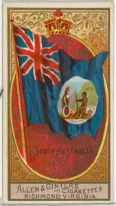 South Australia, from Flags of All Nations, Series 2 (N10) for Allen & Ginter Cigarettes Brands