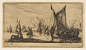 South Sea Fishers by Charles Meryon|Reinier Nooms, called Zeeman