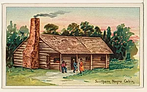 Southern Negro Cabin, from the Habitations of Man series (N113) issued by W. Duke, Sons & Co. to promote Honest Long Cut Smoking and Chewing Tobacco by The Giles Company|American Tobacco Company|W. Duke, Sons & Co.