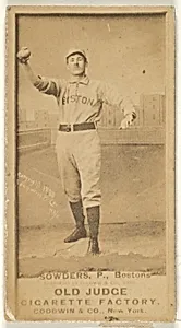 Sowders, Pitcher, Boston, from the Old Judge series (N172) for Old Judge Cigarettes by Goodwin & Company