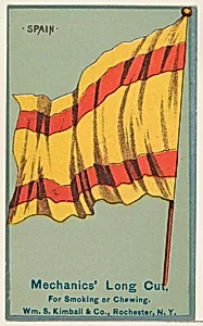 Spain, from the National Flags series (N195) issued by Wm. S. Kimball & Co. by William S. Kimball & Company