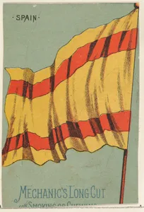Spain, from the National Flags series (N195) issued by Wm. S. Kimball & Co.