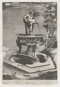 Speculum Romanae Magnificentiae: A Fountain and Basin