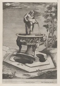 Speculum Romanae Magnificentiae: A Fountain and Basin