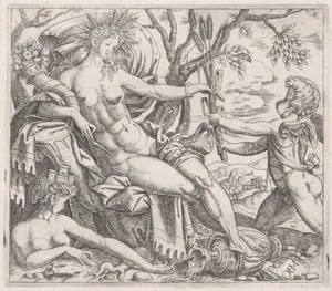 Speculum Romanae Magnificentiae: A Putto Presenting Grain to Ceres