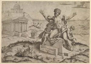 Speculum Romanae Magnificentiae: Ancient bas-reliefs with Laocoon