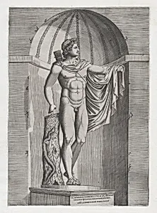 Speculum Romanae Magnificentiae: Apollo Belvedere by Marcantonio Raimondi|Antonio Lafreri