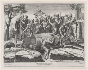 Speculum Romanae Magnificentiae: Attilius Regulus in a Barrel
