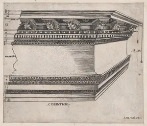 Speculum Romanae Magnificentiae: Corinthian entablature