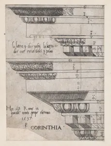 Speculum Romanae Magnificentiae: Corinthian entablature