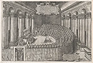 Speculum Romanae Magnificentiae: Council of Trent by Claudio Duchetti|Anonymous, Italian, 16th century