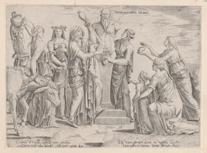 Speculum Romanae Magnificentiae: Eight Women Sacrificing to Priapus
