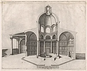 Speculum Romanae Magnificentiae: Interior of the Lateran by Nicolas Beatrizet|Antonio Lafreri
