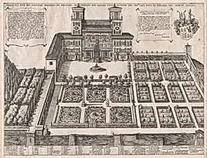 Speculum Romanae Magnificentiae: Monte Pincio Palace and Gardens by Antonio Tempesta