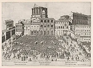 Speculum Romanae Magnificentiae: Papal Benediction by Antonio Lafreri|Anonymous