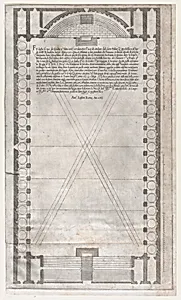 Speculum Romanae Magnificentiae: Plan of the Vatican Teatro, in which the Vatican Tournament was Held by Antonio Lafreri|Anonymous, Italian, 16th century|Antonio Lafreri