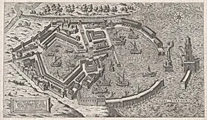 Speculum Romanae Magnificentiae: Port of Rome by Giovanni Ambrogio Brambilla|Claudio Duchetti|Etienne DuPérac