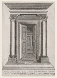 Speculum Romanae Magnificentiae: Portal of the Temple of Romulus and Remus