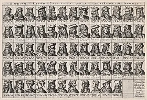 Speculum Romanae Magnificentiae: Small Portraits of the French Kings from Pharamond to Henri III by Claudio Duchetti|Anonymous