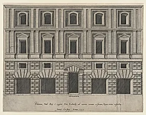Speculum Romanae Magnificentiae: Stazzi Palace by Anonymous|Antonio Lafreri
