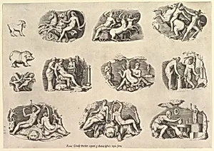 Speculum Romanae Magnificentiae: Subjects after Antique Cameos and Gems by Enea Vico|Claudio Duchetti|Antonio Lafreri|Anonymous, Italian, 16th century|Battista Franco