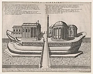 Speculum Romanae Magnificentiae: Temples on the Isle of Tiber by Giovanni Ambrogio Brambilla|Claudio Duchetti