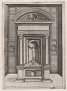 Speculum Romanae Magnificentiae: The Altar of Jupiter in the Oldest Temple on the Capitol by Agostino Veneziano (Agostino dei Musi)|Raphael (Raffaello Sanzio or Santi)|Antonio Salamanca