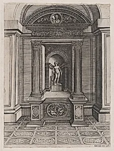 Speculum Romanae Magnificentiae: The Altar of Eros by Agostino Veneziano (Agostino dei Musi)|Raphael (Raffaello Sanzio or Santi)|Antonio Salamanca