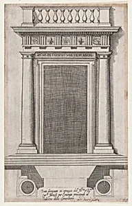 Speculum Romanae Magnificentiae: The Main Doorway of the Palazzo della Cancellaria by Anonymous