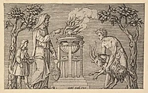 Speculum Romanae Magnificentiae: The Sacrifice of a Ram by Marco Dente|Antonio Salamanca